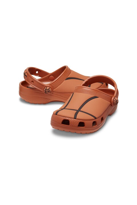 Unisex Çocuk Classic Basketball Clog K Terlik - Turuncu - Crocs