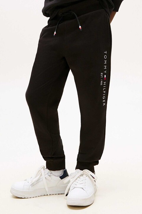 Unisex Çocuk Essential Pure Cotton Logo Jogger Eşofman Altı - Siyah - Tommy Hilfiger