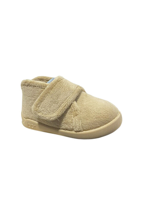 Unisex Çocuk Homie Cırtlı Yumuşak Panduf - Bej - İgor