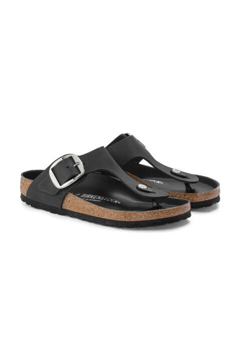 Kadın Gızeh Bıg Buckle Leoı Terlik-Siyah - Birkenstock