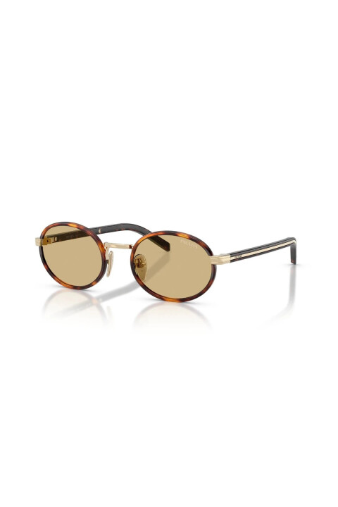 Unisex Kombine Çerçeve Güneş Gözlüğü 0PRB56S-21E10R 52*20*145 - Havana - Prada