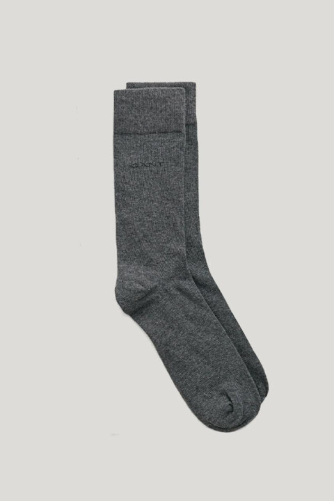 Unisex Logolu Çorap - Gri - Gant